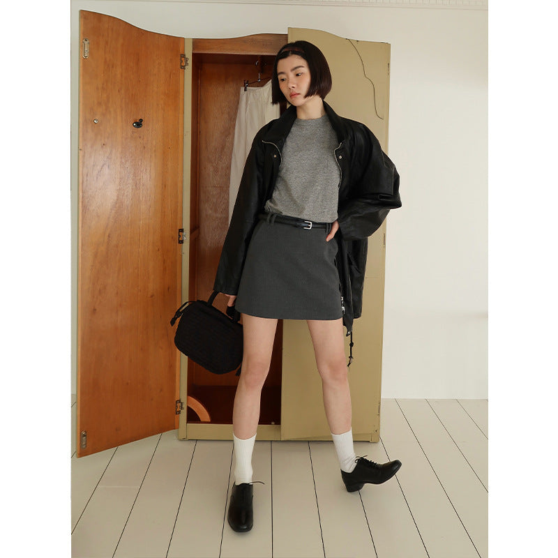 Dame afslappet bomulds T-shirt med brystlomme og blød fornemmelse Stilla