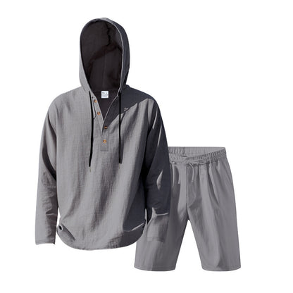 Dame Let Hoodie sæt med alsidige shorts Stilla