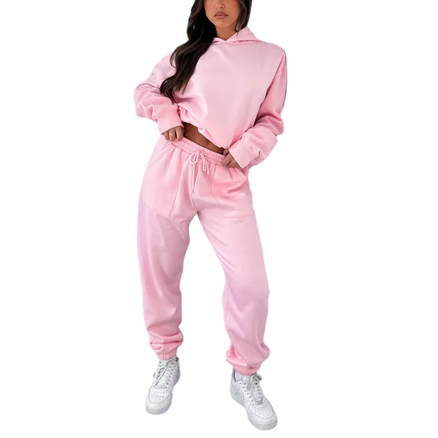 Dame afslappet hoodie- og joggingdragt sæt Stilla