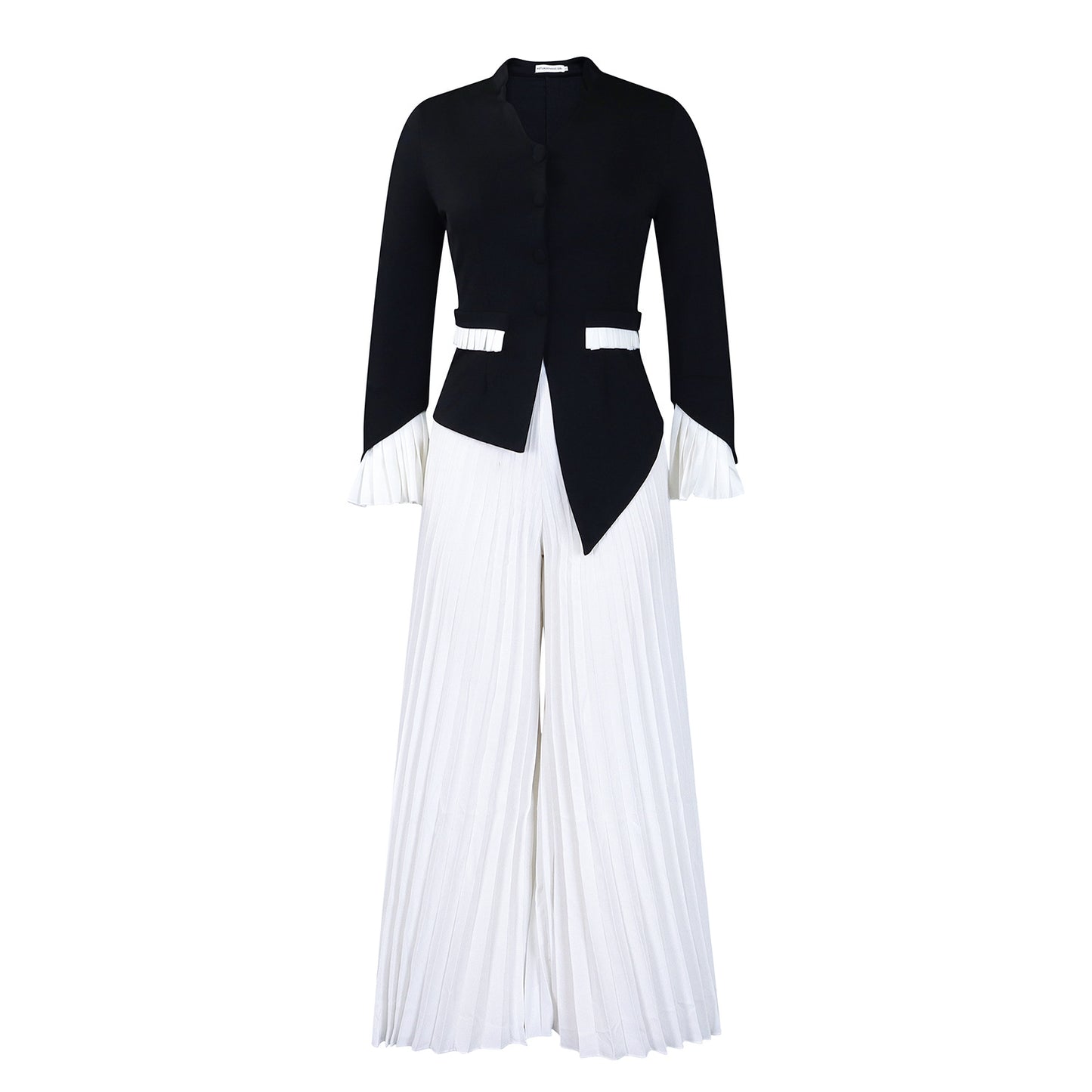 Dame Elegant Blazer med plisserede Bukser Stilla