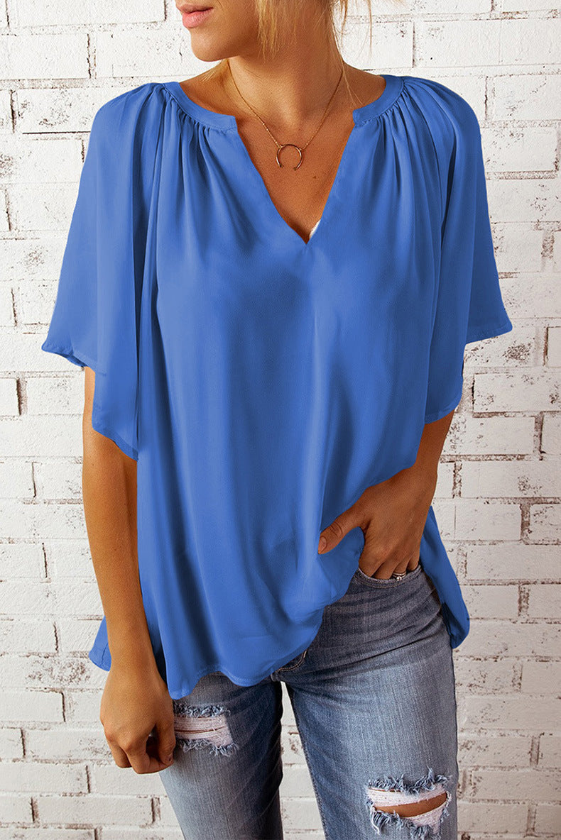 Dame elegant chiffon bluse Stilla