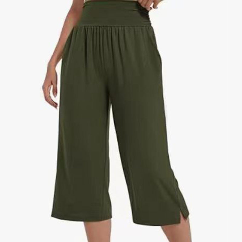 Dame Vidde Culotte med elastisk talje og sidelæg Stilla