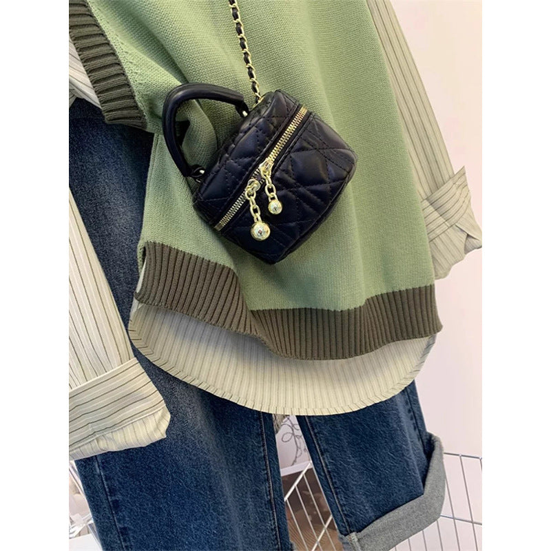 Dame afslappet pullover med moderne skjorteunderdel og stilfuld snit Stilla