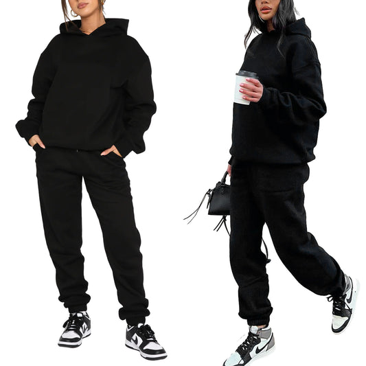 Dame afslappet hoodie- og joggingdragt sæt Stilla