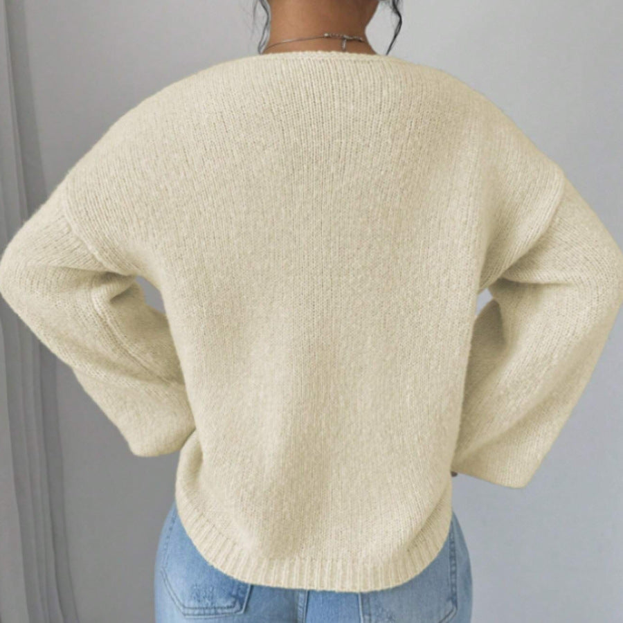 Femme Åben Forside Strikcardigan Stilla