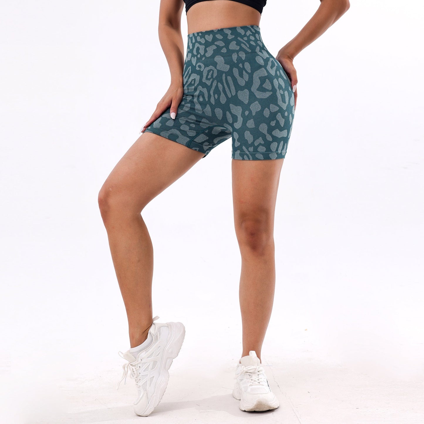 Stilla | Drying Højtaljede Yoga Bukser Sexy Peach Hip Lift Træningsshorts
