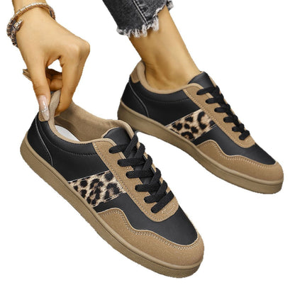 Dame mode Sneakers med leopardmønster Stilla