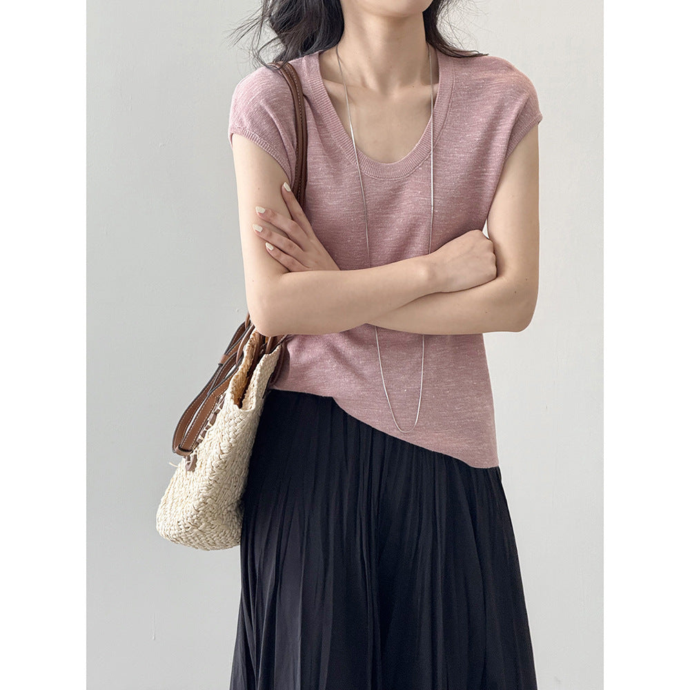 Dame afslappet kortærmet T-shirt lavet af kvalitets økologisk bomuld Stilla