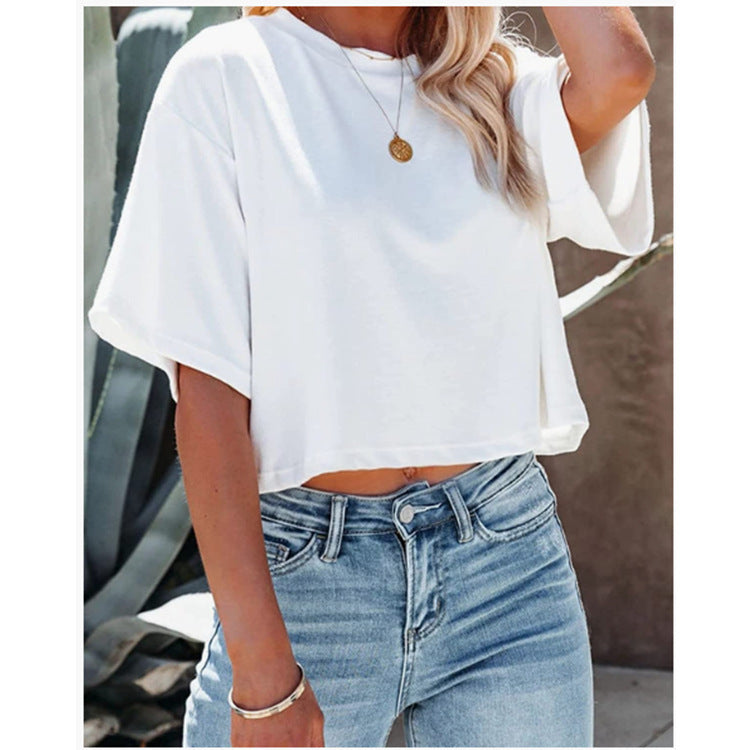 Dame Cropped Relaxed Fit T-Shirt Stilla