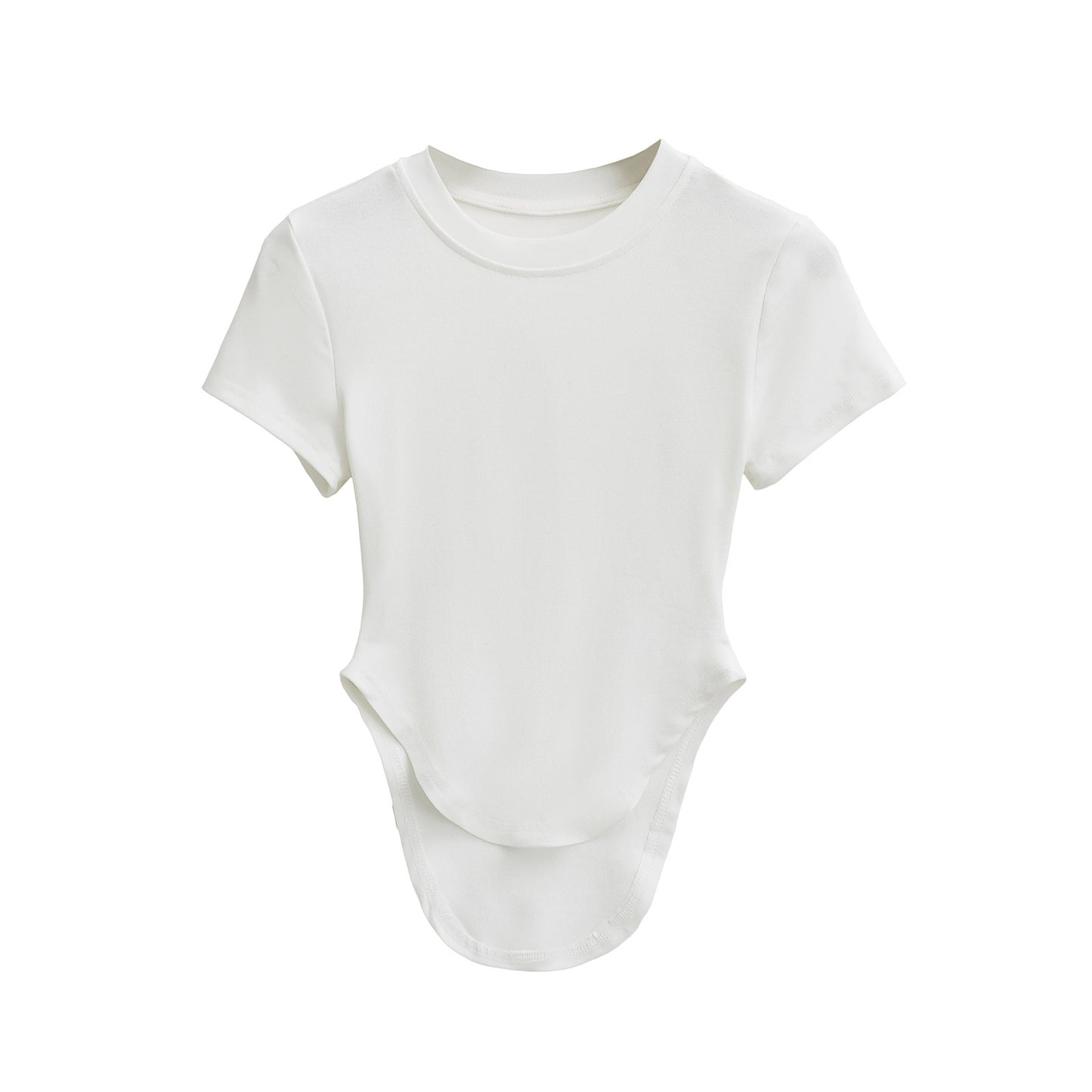 Dame figursyet kortærmet bodysuit med moderne schnitlinjer og raffinerede detaljer Stilla