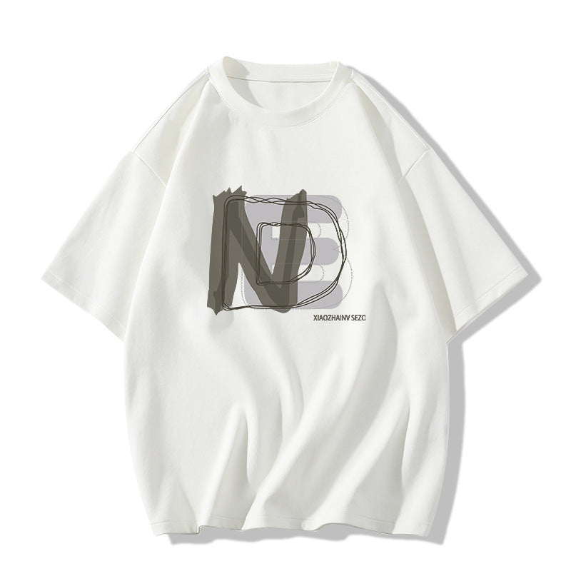 Dame Oversized T-shirt med kreativ grafisk print Stilla