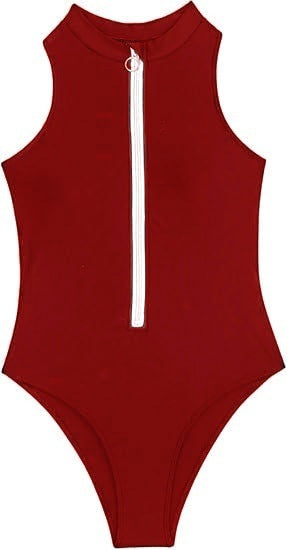 Dame High-Cut lynlås bodysuit badedragt Stilla