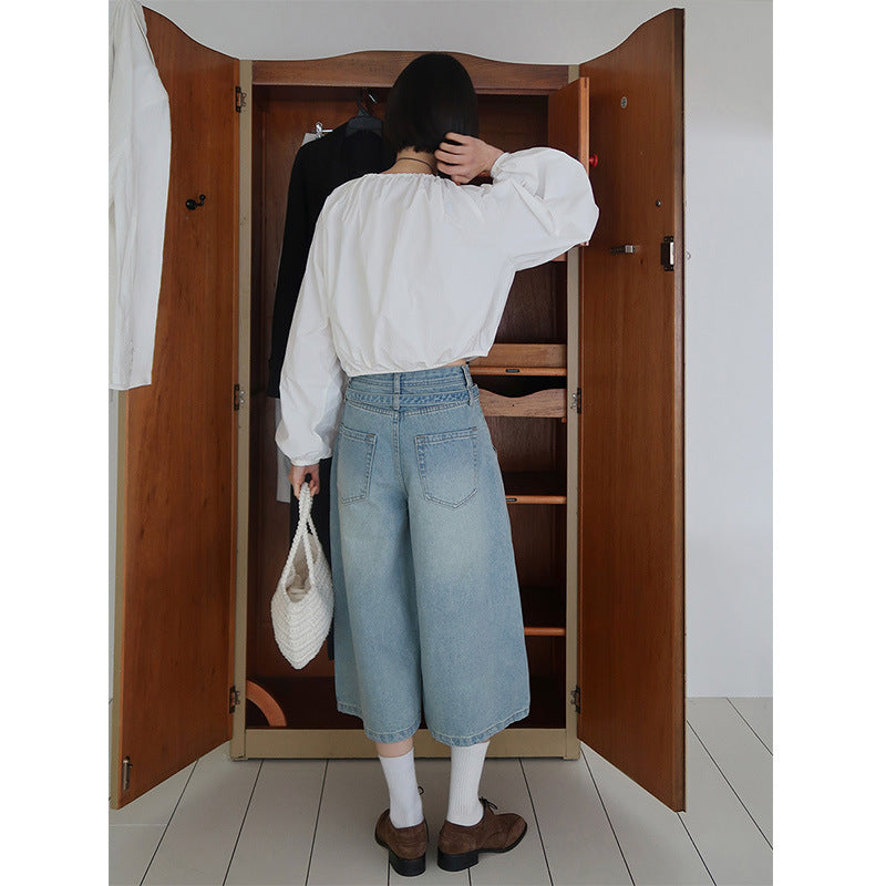 Dame afslappet fritids-skjortejakke med let materiale og elegant ståkrave Stilla