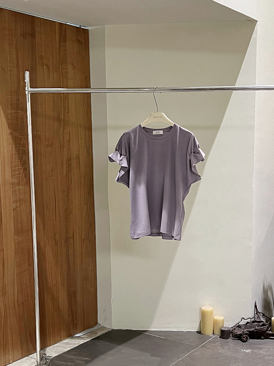 Dame afslappet oversized T-shirt med voluminøse ærmer Stilla