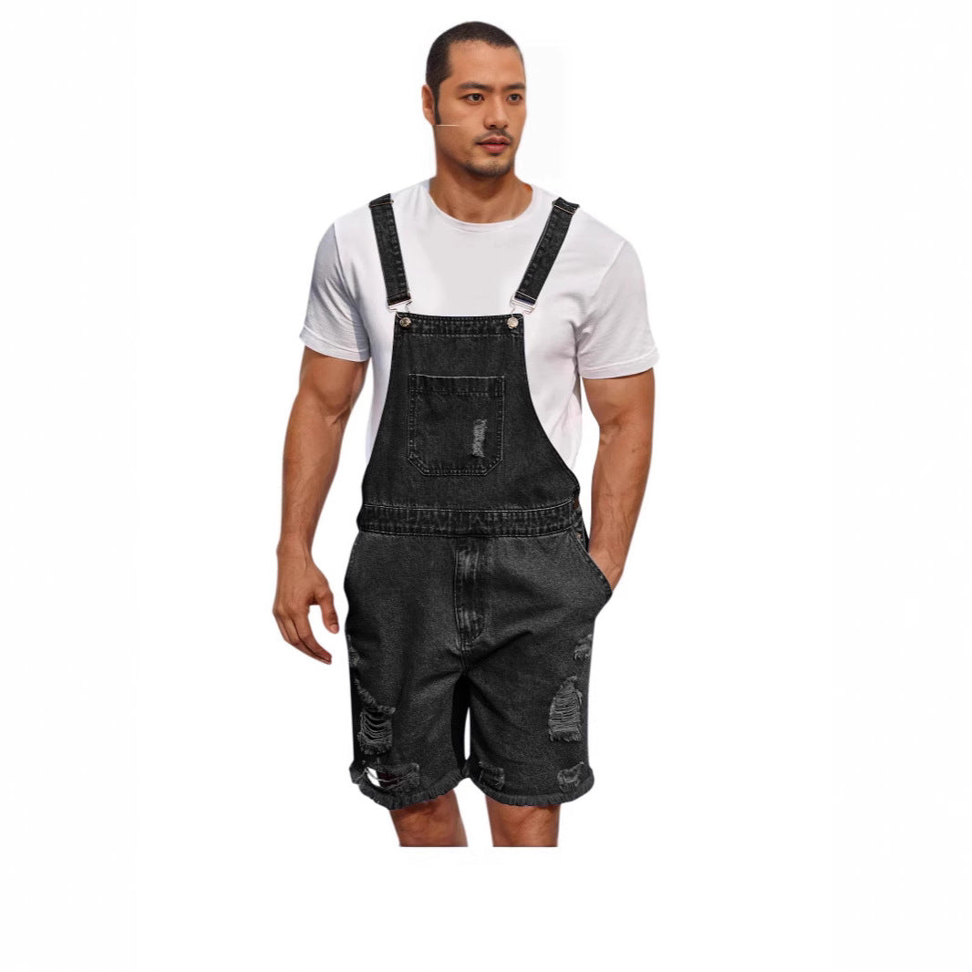 Herrer Casual Denim Patebukser i distressed look Stilla