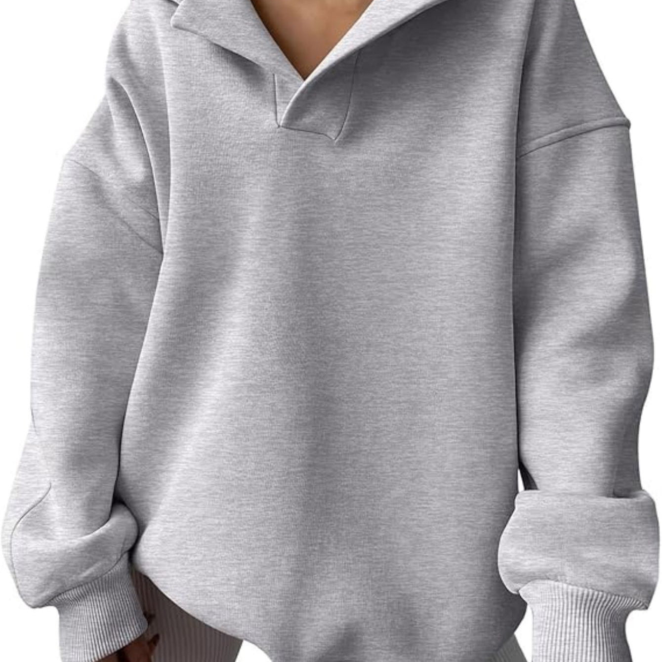 Dame afslappet hættetrøje med bred pasform og kvalitetsmaterialer Stilla