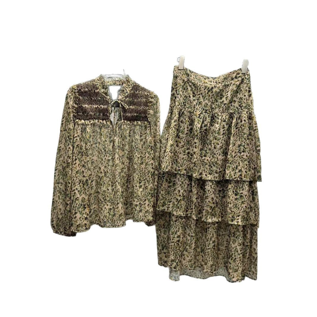 Dame Dyrisk Maxiskørt i afslappet Flæse-design Stilla