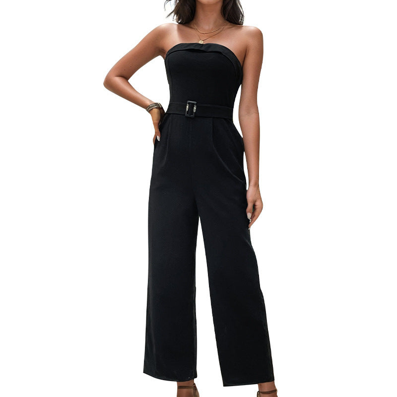 Dame Elegant Strapless Jumpsuit Stilla