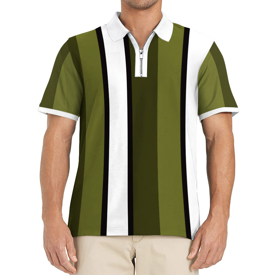 Herre polo t-shirt med stilfulde striber Stilla