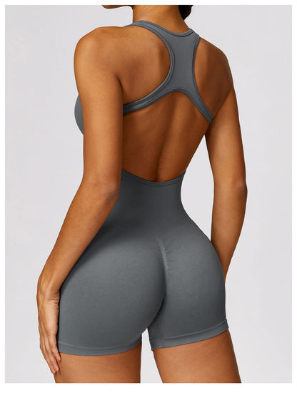 Stilla | Lifting Tight Back Yoga Bodysuit Hurtigttørrende Éndelt Sportsfitness Yoga Tøj