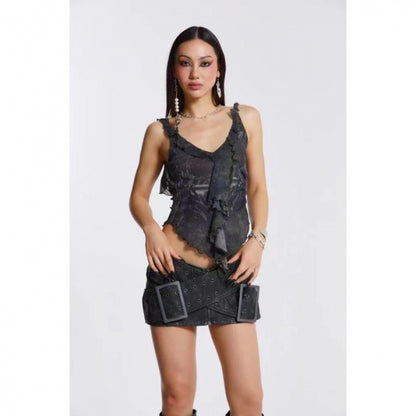 Dame Rynke asymmetrisk Bodysuit Stilla