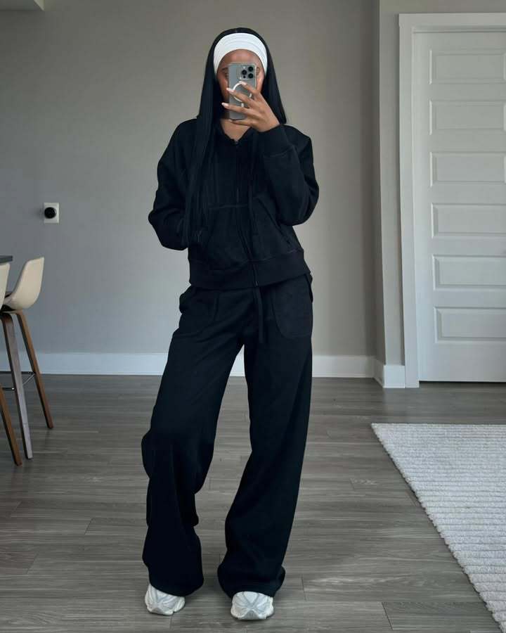 Dame afslappet hoodie- og fritidsbukser-sæt Stilla