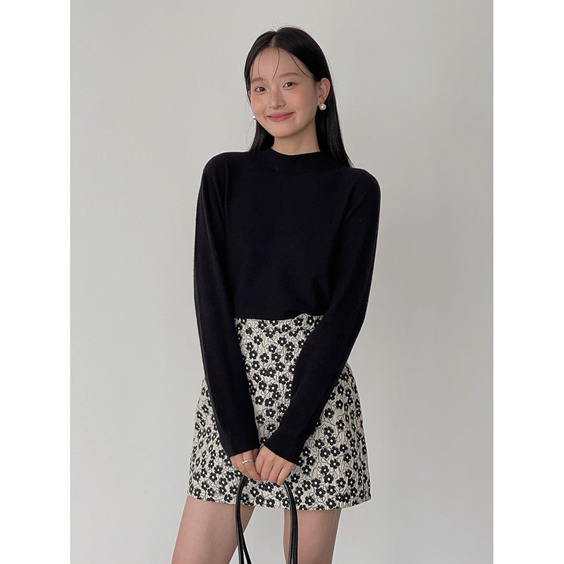 Dame afslappet langærmet top med moderne snit og fint stof Stilla