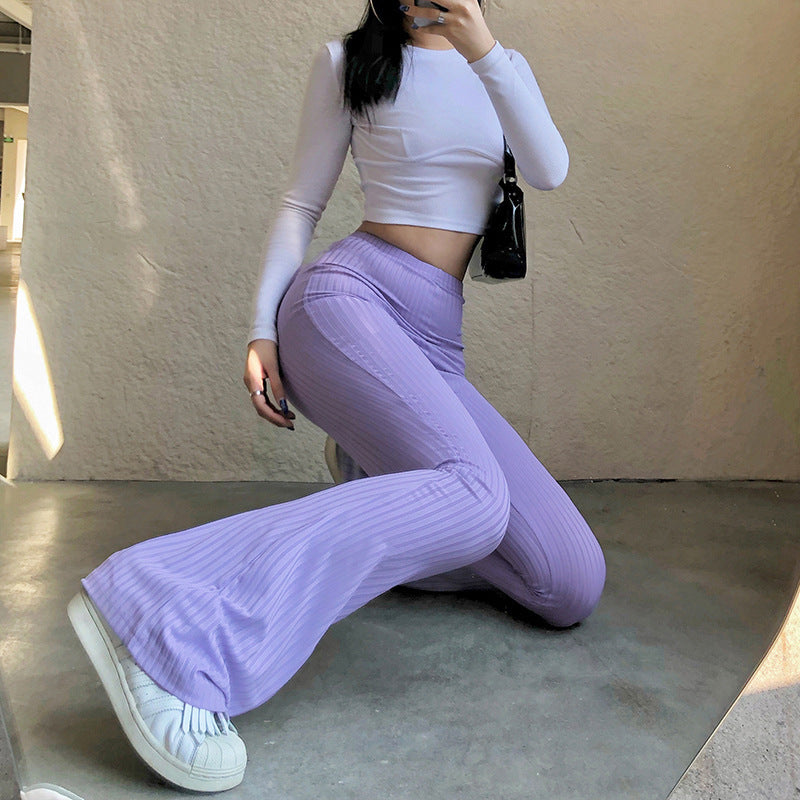 Dame Plisseret Høj Talje Leggings Stilla