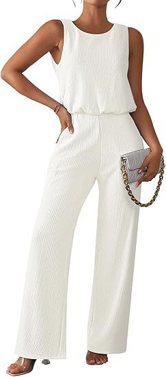 Dame jumpsuit i trendy ribstrikdesign Stilla