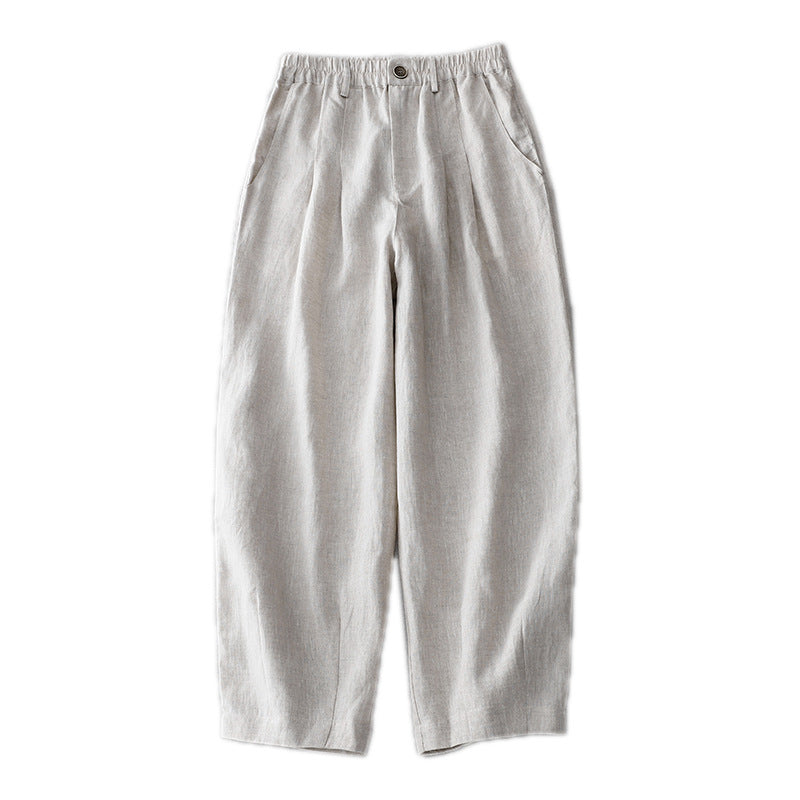 Dame Afslappet Fit Linnedbukser Stilla