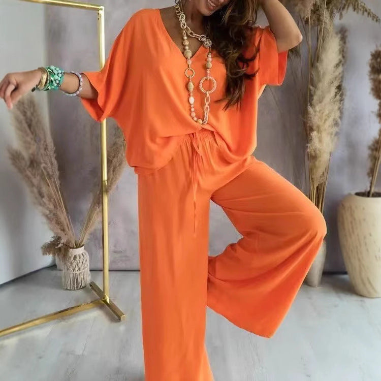 Dame let jumpsuit med bred pasform og elastisk talje Stilla