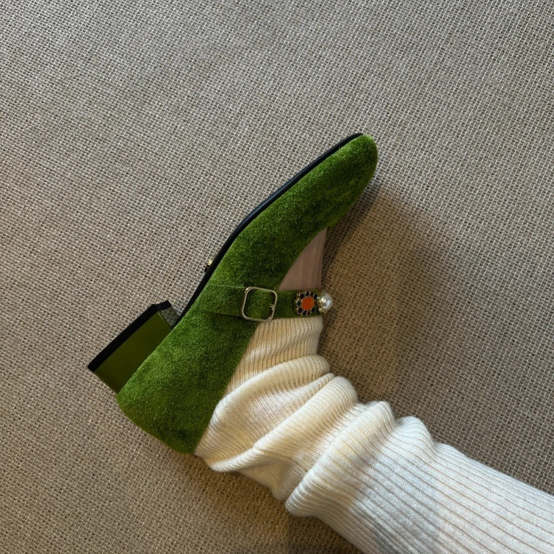 Dame Dekorativ Spænde Mary Jane Flad Stilla