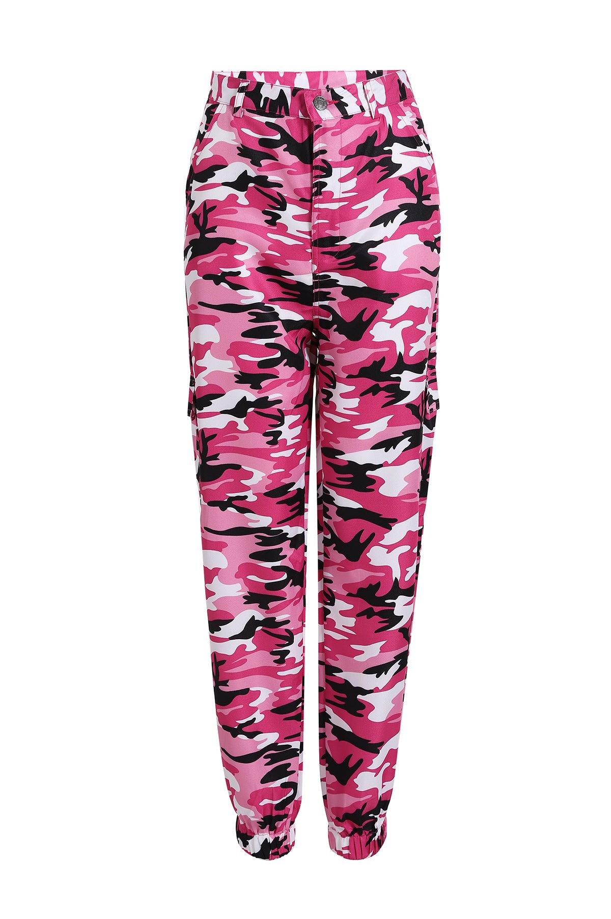 Dame Camo Print Utility Cargo Bukser Stilla