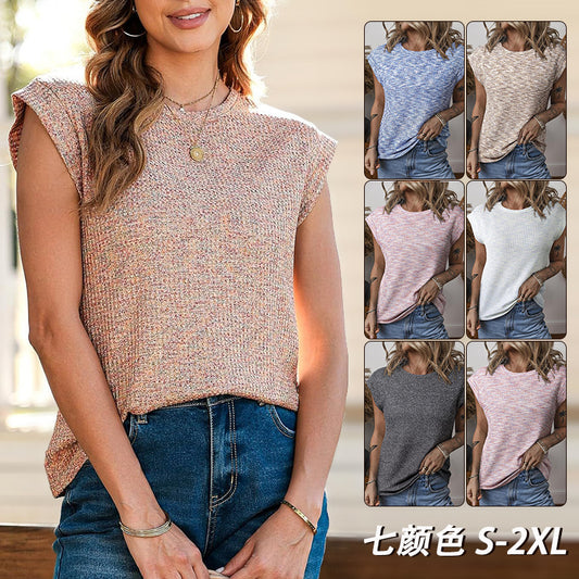 Dame afslappet kortærmet skjorte Stilla