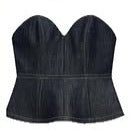 Dame Denim Blazer i elegant snit med dekorative knapdetaljer og praktiske lommer Stilla