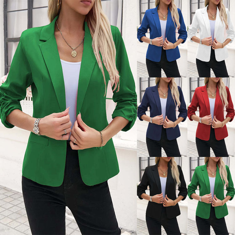 Dame elegant blazer med smidig tekstur og moderne snit Stilla