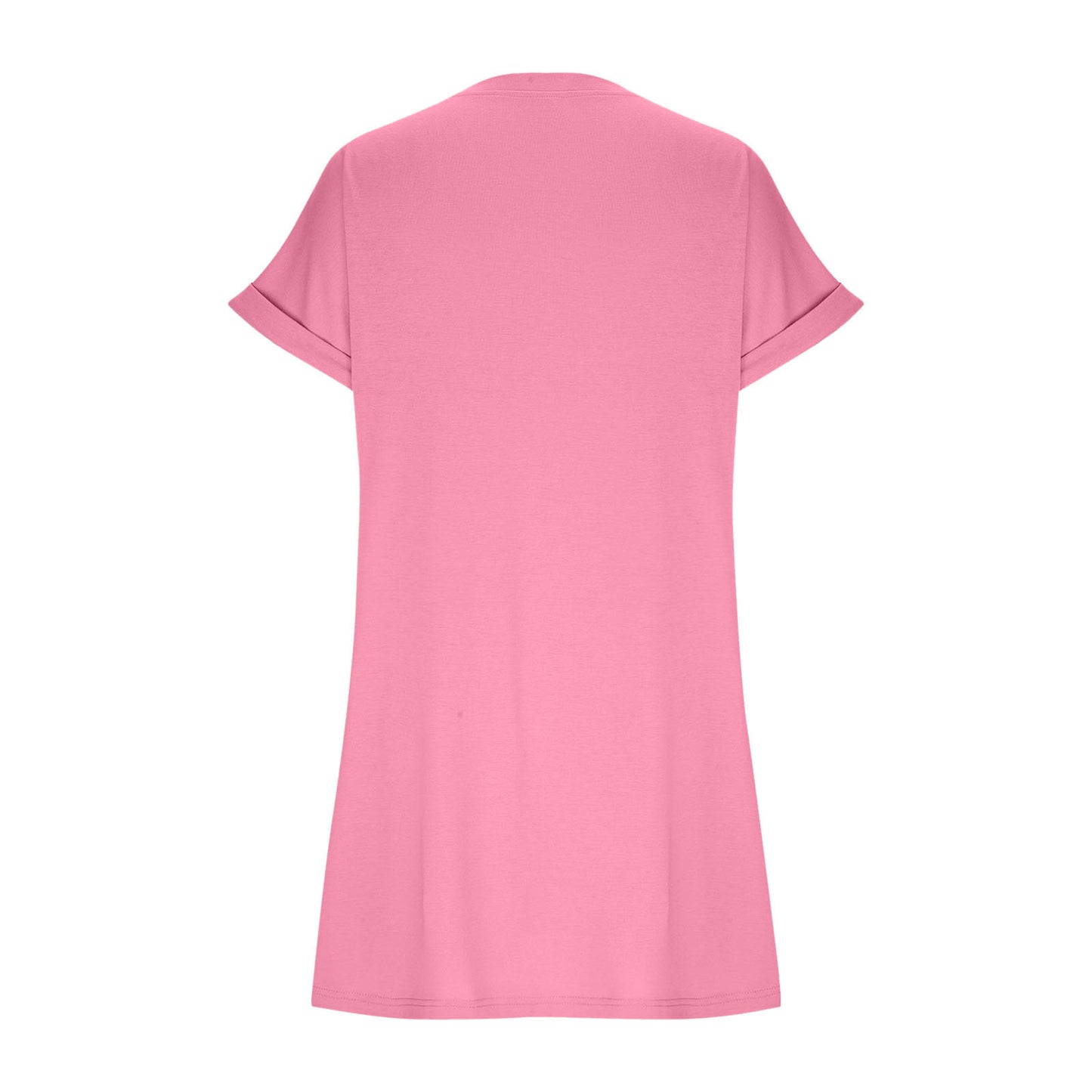 Dame afslappet lomme T-shirt kjole Stilla