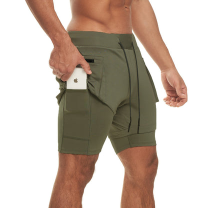 Herrer Sportslige Multifunktionsshorts med dybe lommer Stilla