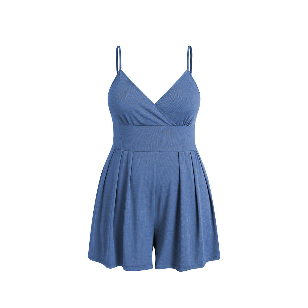 Dame jumpsuit med moderne indpakningsdesign og elegant taljering Stilla