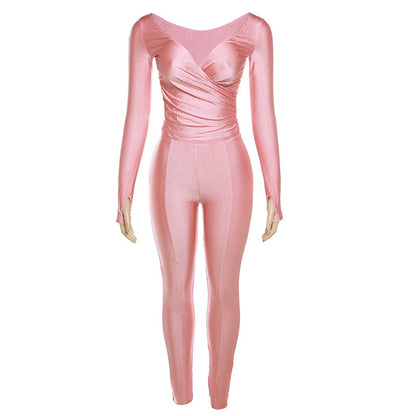 Femme Langærmet Bodysuit Jumpsuit Stilla