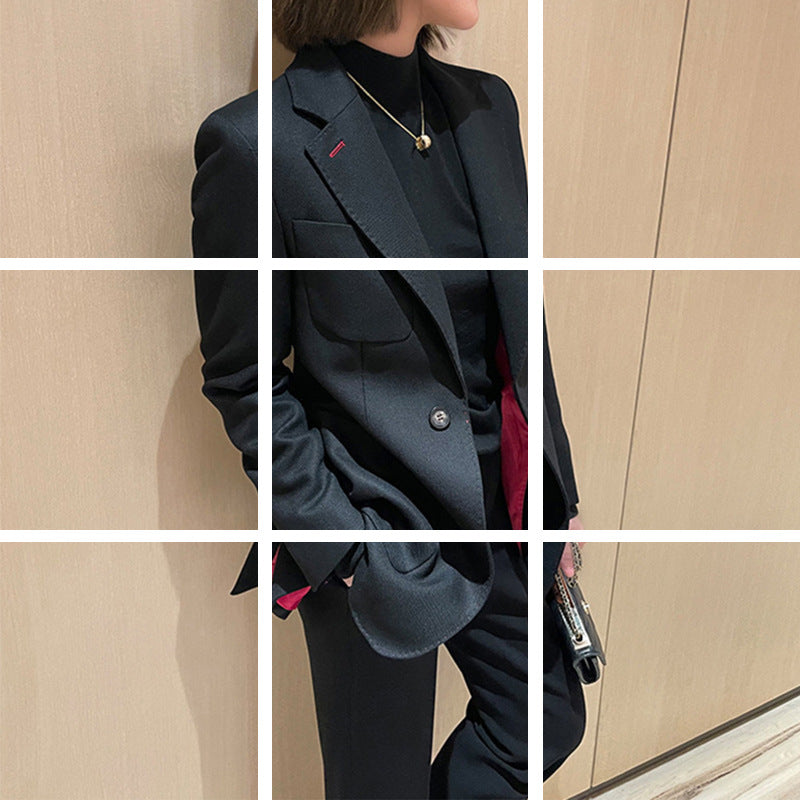 Dame elegant blazerjakke med dobbelknaplukning og feminin pasform Stilla