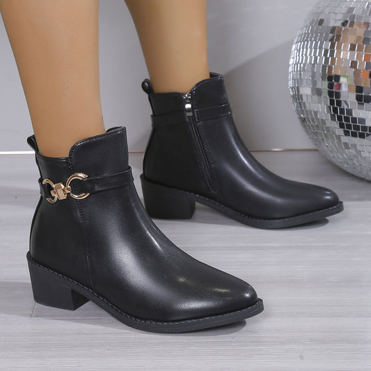 Dame elegante ankelstøvler med moderigtig skæring Stilla