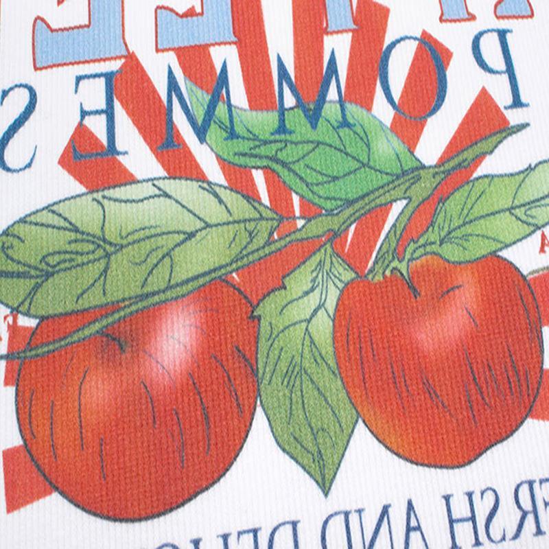 Dame Crop-top med vintage grafiktryk og elastiske stropper Stilla