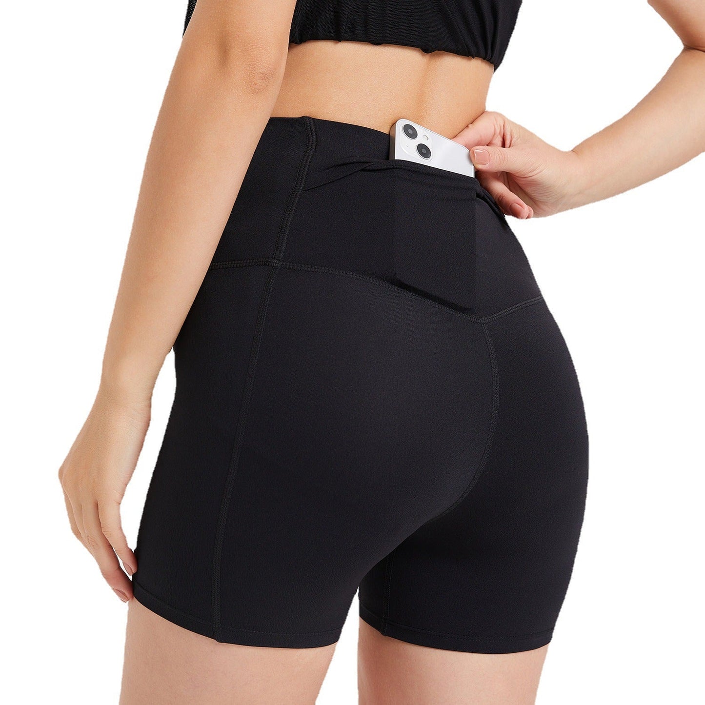 Stilla | Talje Baglomme Hofte Løft Sky Følelse Yoga Shorts