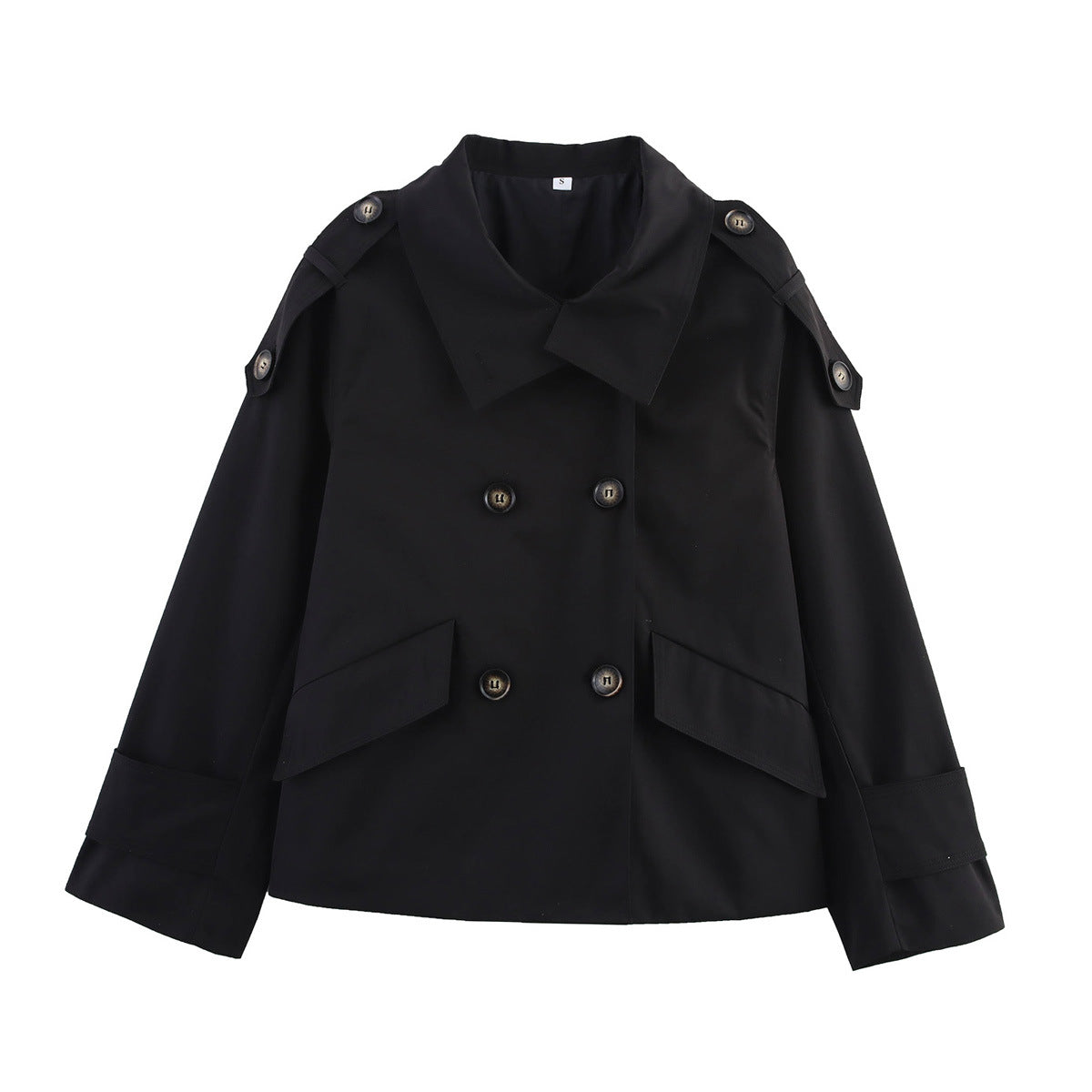 Dame Dobbeltknap Utility Trenchcoat Stilla