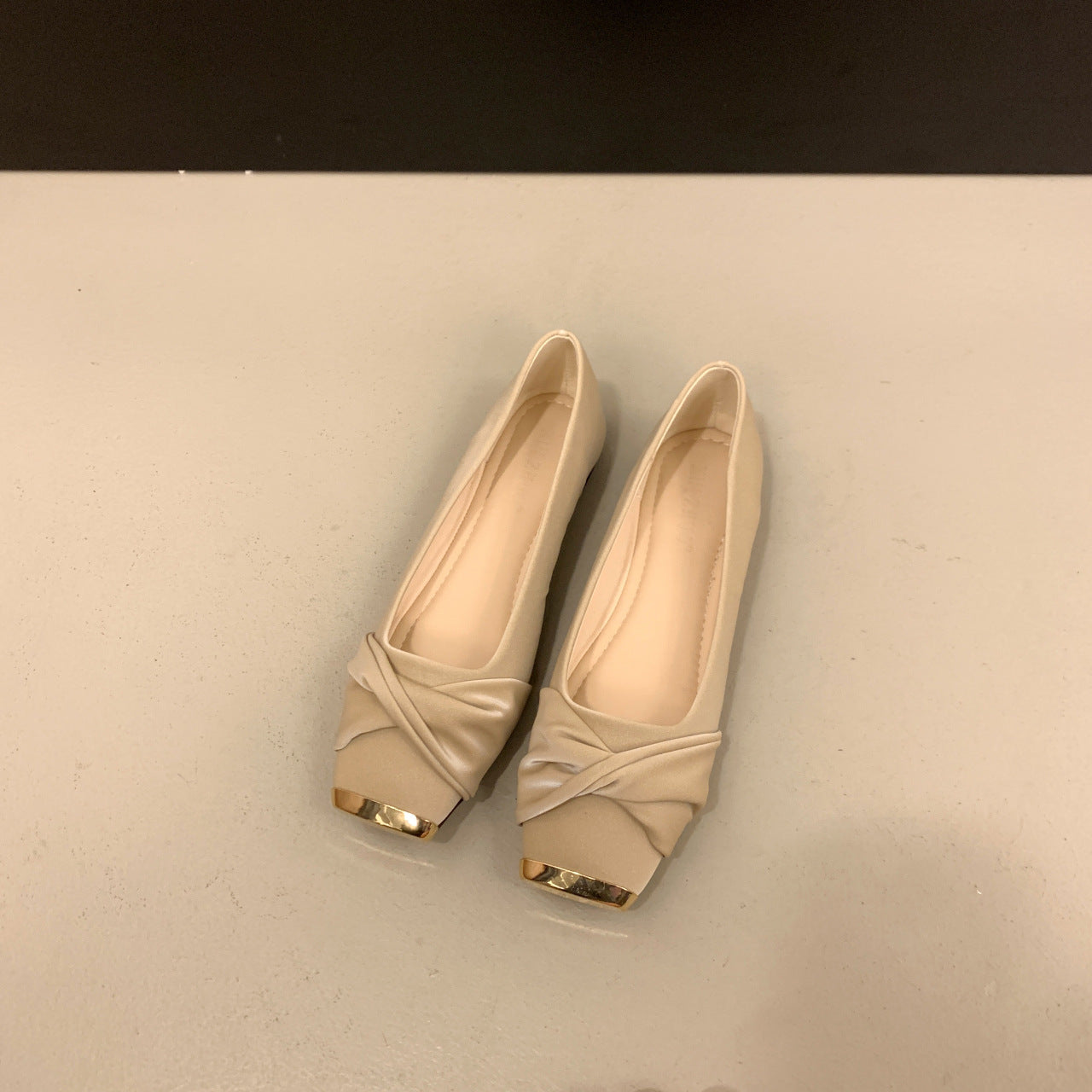 Dame Elegant Blokhæls Ballerinas med dekorativ knude Stilla