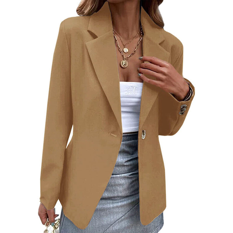 Dame elegant blazer med figursyet snit og struktureret stof Stiila