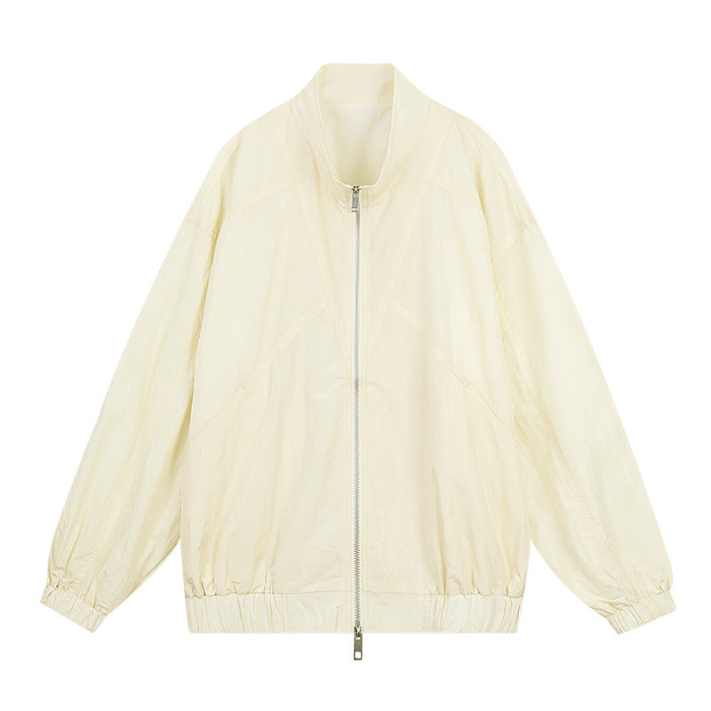 Dame afslappet langærmet skjorte med knapbare detaljer og fin struktur Stilla