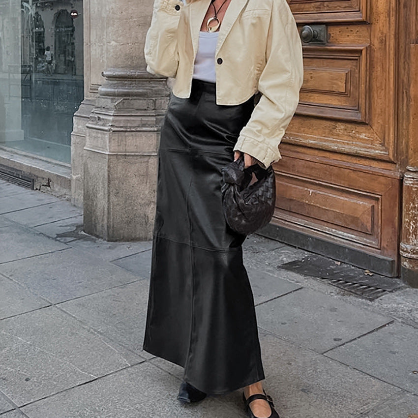 Dame Elegant Bikerjakke med moderne snit og lange ærmer Stilla