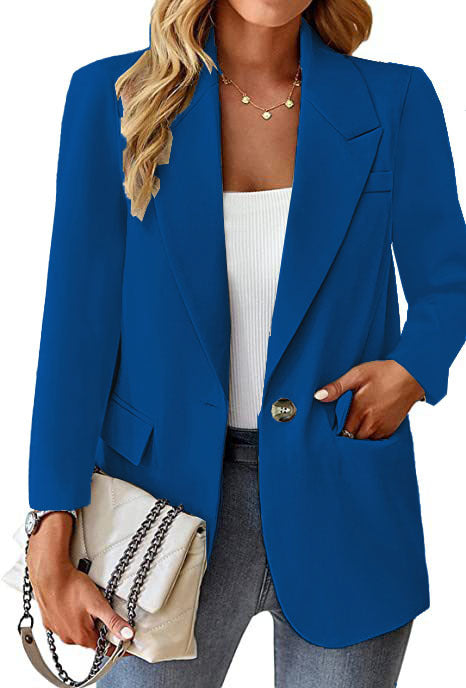 Dame elegant blazer med moderne snit og lommer Stilla